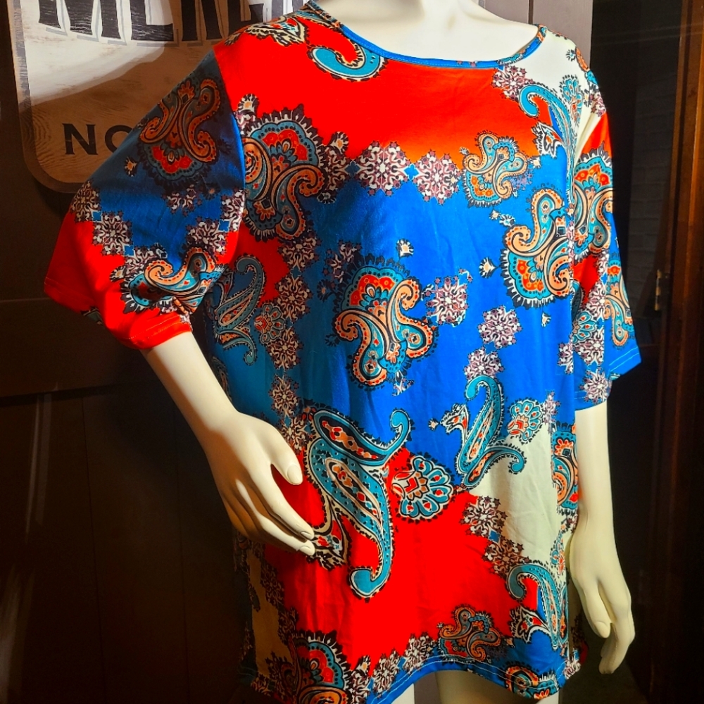 Multi color women's blouse no maker tag